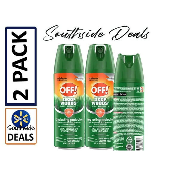 OFF! Deep Woods Insect Repellent V, 6 oz, Pack of 2
