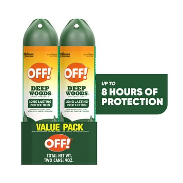 OFF! Deep Woods Inse Count Repellent V, Backyard, Biting Inse Count Spray for Outdoor Use, 9 oz, 2 Count