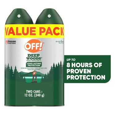 OFF! Deep Woods Inse Count Repellent V Mosquito & Bug Spray, 6 fl oz, 2  Count