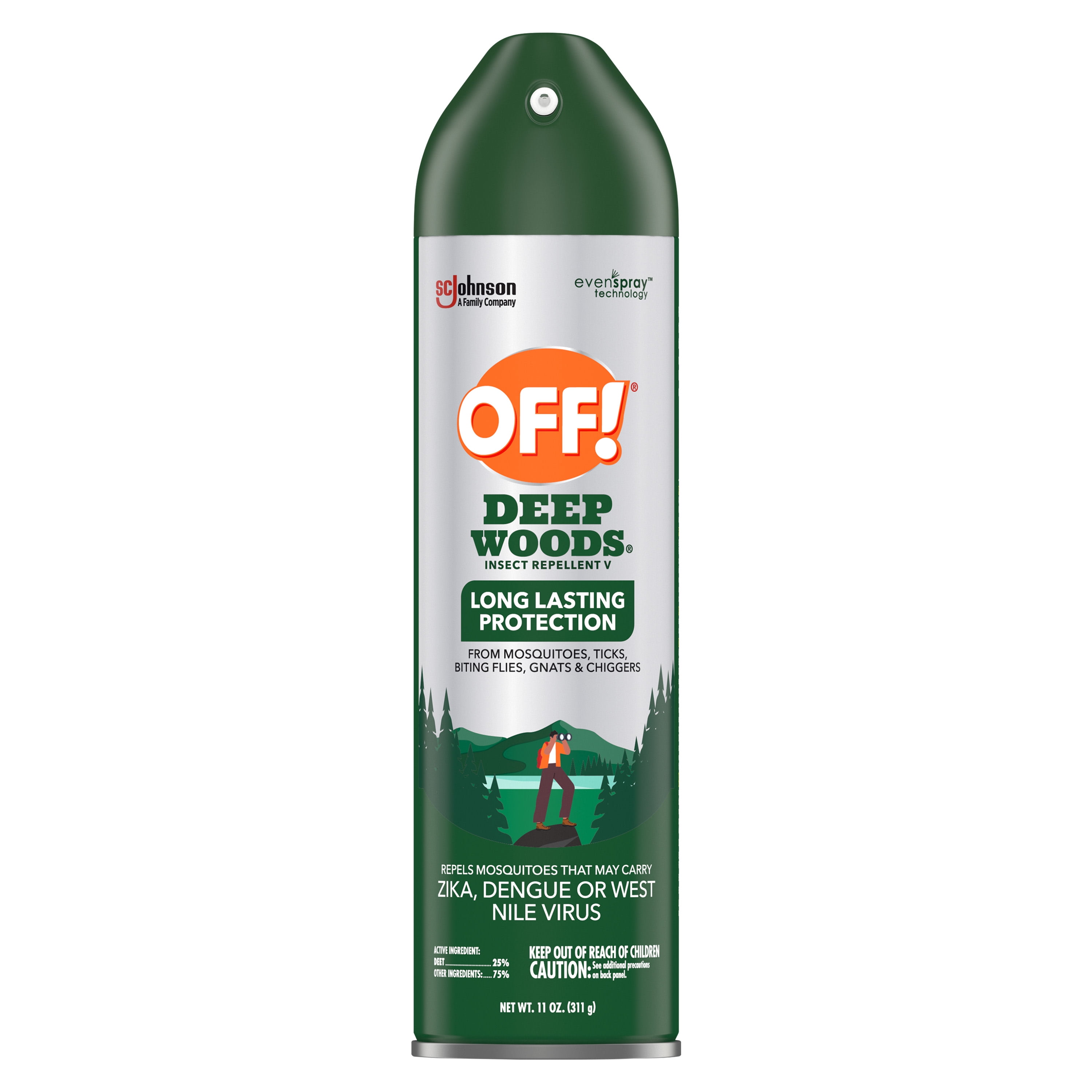 OFF! FamilyCare Insect & Mosquito Repellent Aerosol, Smooth and Dry Formula  Bug Spray, Provides up to 6 Hours of Protection, 4 oz