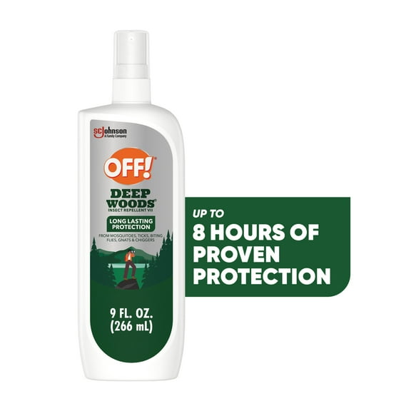OFF! Deep Woods Insect & Mosquito Repellent VII Spritz, Bug Spray with Protection from Mosquitoes and Ticks, 9 oz