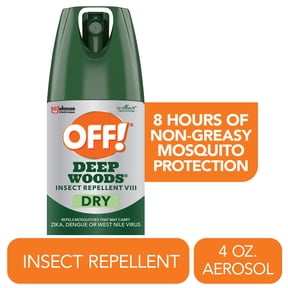 OFF! Deep Woods Mosquito Repellent VIII Dry, Mosquito Bug Spray, 4 oz
