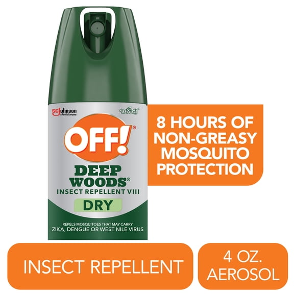 OFF! Deep Woods Mosquito Repellent VIII Dry, Mosquito Bug Spray, 4 oz