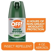 OFF! Deep Woods Mosquito Repellent VIII Dry, Mosquito Bug Spray, 4 oz
