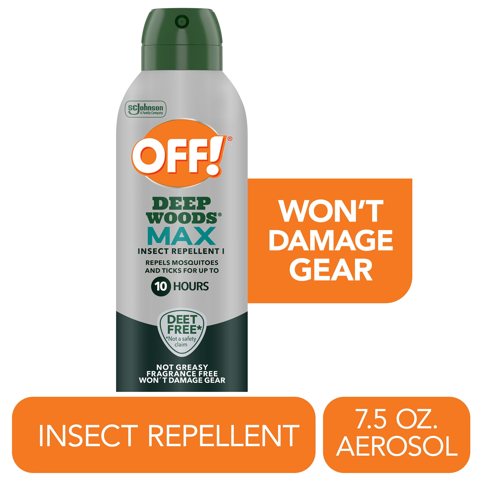 OFF! Deep Woods Max 10 Hr Picaridin Bug Spray, DEET Free Mosquito