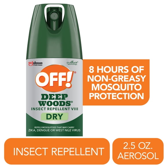 OFF! Deep Woods Mosquito Insect Repellent VIII Dry Bug Spray, 2.5 oz