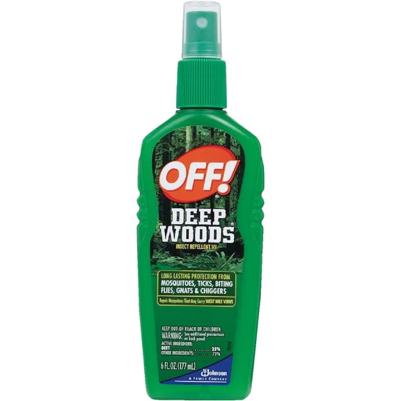 OFF! Deep Woods Mosquito and Insect Repellent Pump, 6 oz, 6 Pack