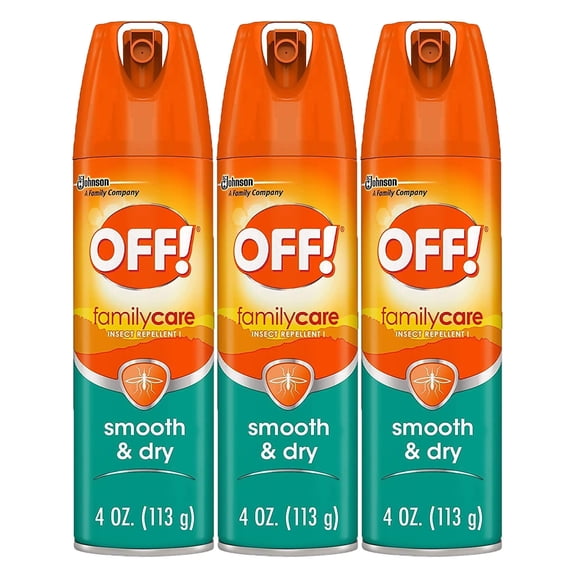 OFF! Family Care Smooth & Dry Insect Spray, 4 OZ. (3 Pack)