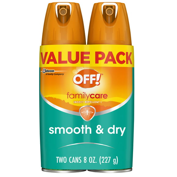 OFF! FamilyCare Insect Repellent I, Smooth & Dry, 4 oz, 2 ct