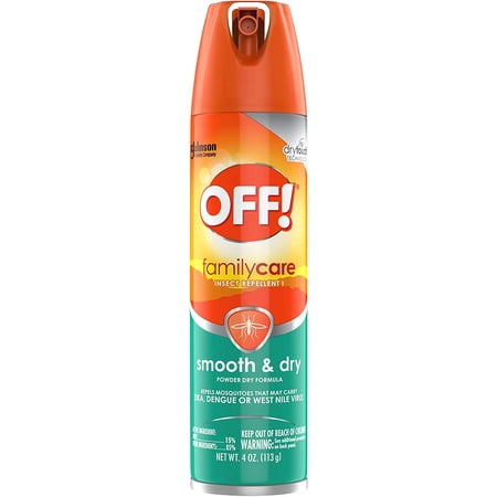 OFF! FamilyCare Insect Repellent I, Smooth & Dry, 4 oz, 4 ct
