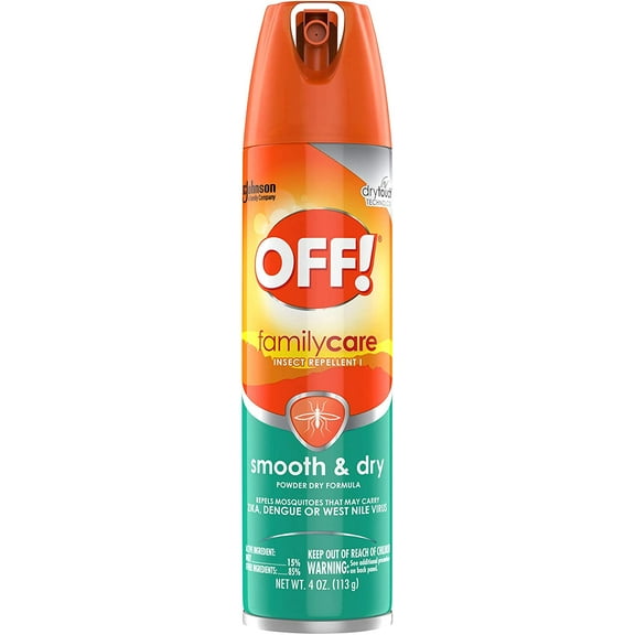 OFF! FamilyCare Insect Repellent I, Smooth & Dry, 4 oz, 4 ct