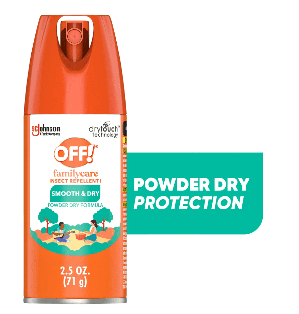 OFF! FamilyCare Insect Repellent I, Smooth & Dry Bug Spray, 2.5 fl oz ...