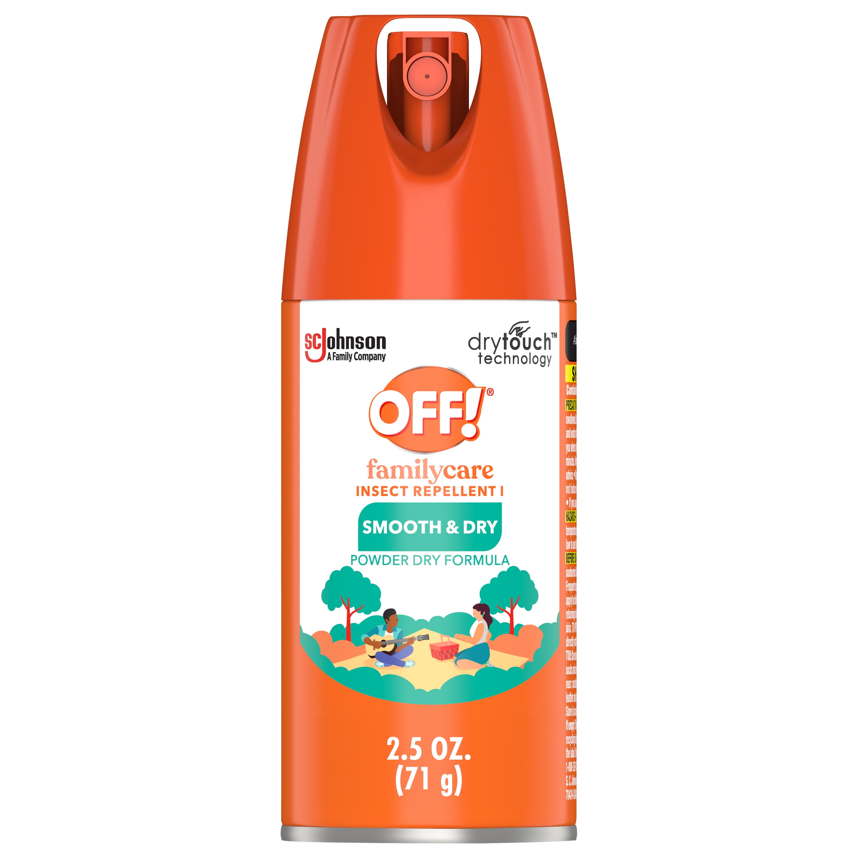 OFF! FamilyCare Insect Repellent I, Smooth & Dry Bug Spray, 2.5 fl oz, 1 ct