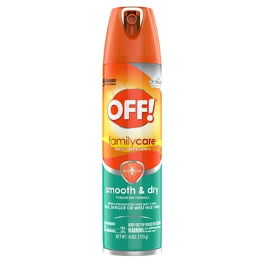 OFF! FamilyCare Insect Repellent I, Smooth & Dry Mosquito Bug Spray, 4 oz (1 ct)