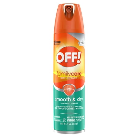 OFF! FamilyCare Insect Repellent I, Smooth & Dry Mosquito Bug Spray, 4 oz (1 ct)