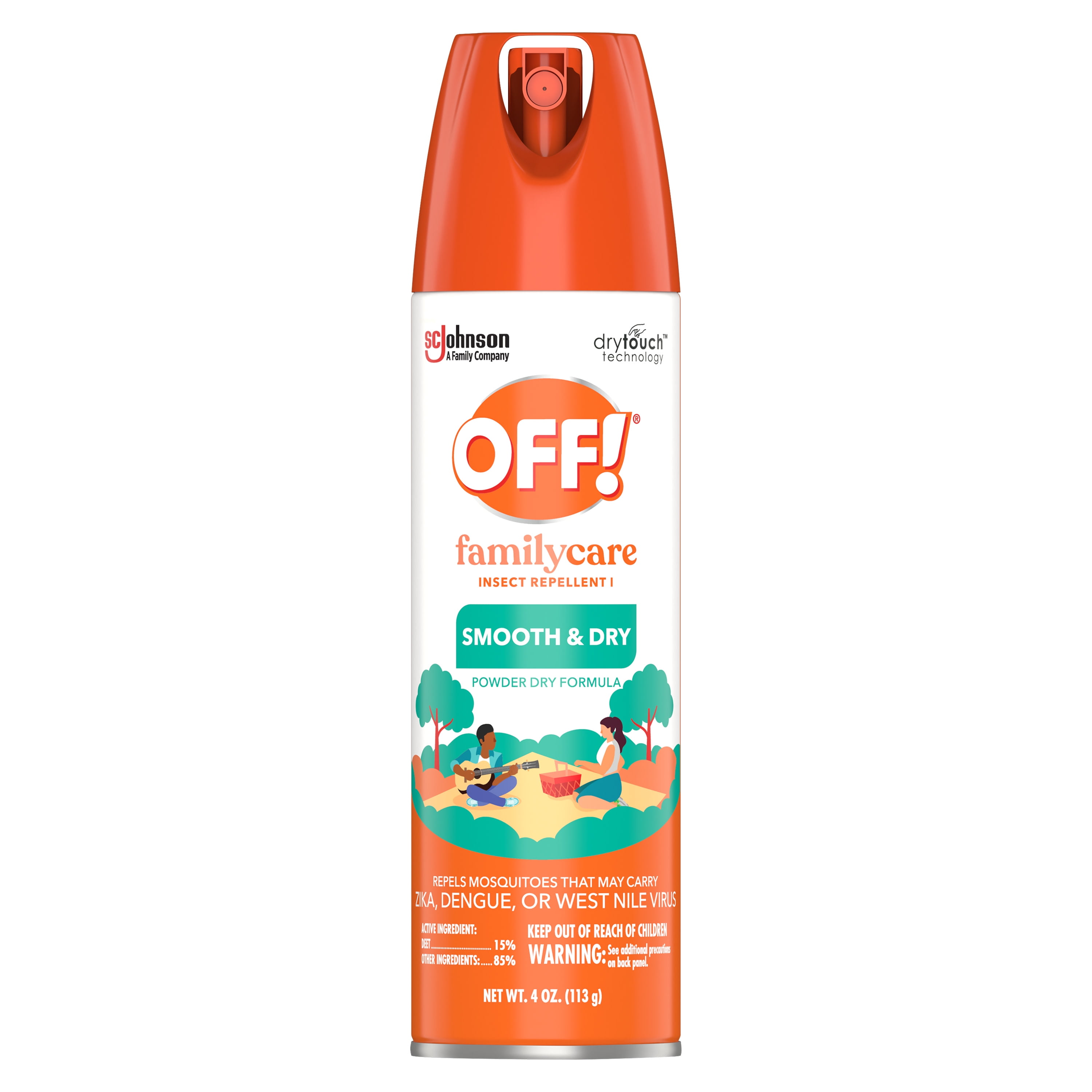 OFF! FamilyCare Insect Repellent I, Smooth & Dry Mosquito Bug Spray