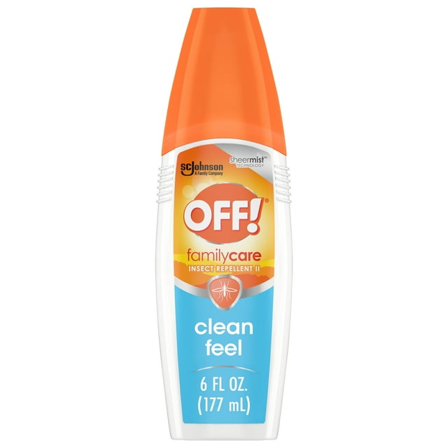 OFF! FamilyCare Insect Repellent II, Clean Feel Pump Bug Spray with