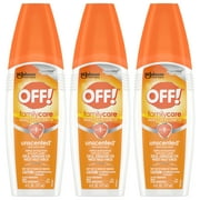 OFF! FamilyCare Insect Repellent IV, Unscented, 6 oz Pack - 3