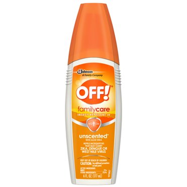 OFF! FamilyCare Insect Repellent Spray, 6 oz Spray Bottle, Unscented