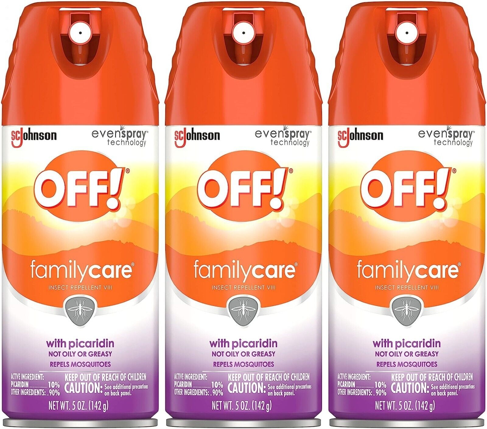 OFF FamilyCare Insect Repellent Spray, Smooth & Dry Bug Spray and
