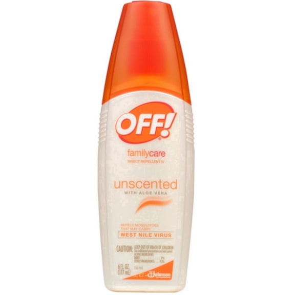 OFF! FamilyCare Mosquito Repellent IV, Unscented, 6 oz, 1 ct, Pack of 4