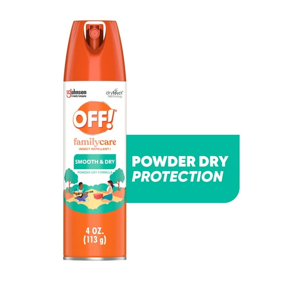 OFF! FamilyCare Mosquito Repellent Smooth & Dry Non-Greasy Spray, 4 oz