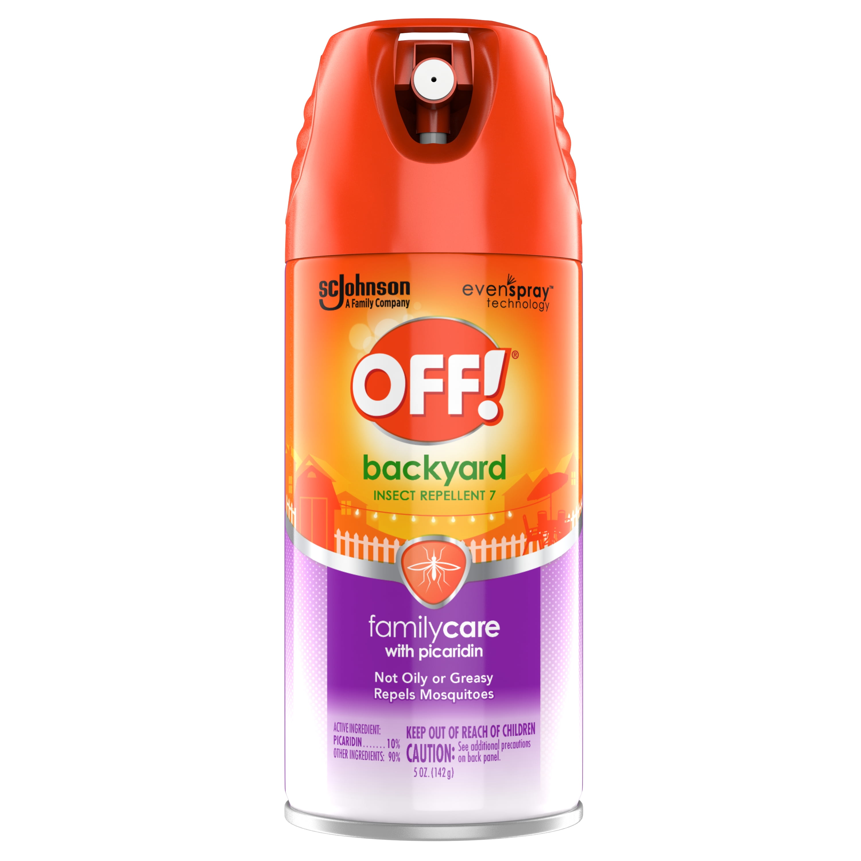OFF! FamilyCare Picaridin Insect Repellent VII Aerosol, 5 oz, 1 ct
