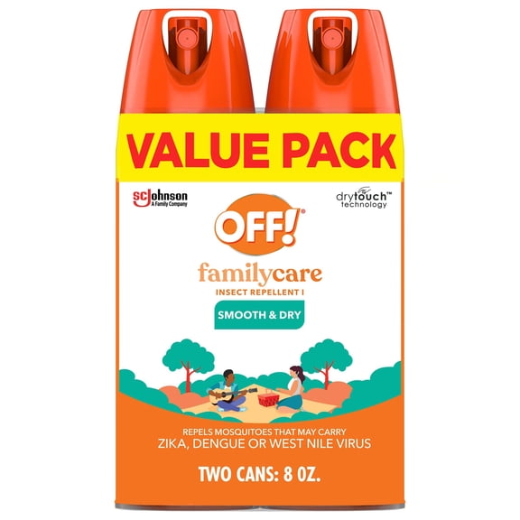 OFF Familycare Smooth and Dry Mosquito and Insect Repellent, 4 oz, 2 Pack