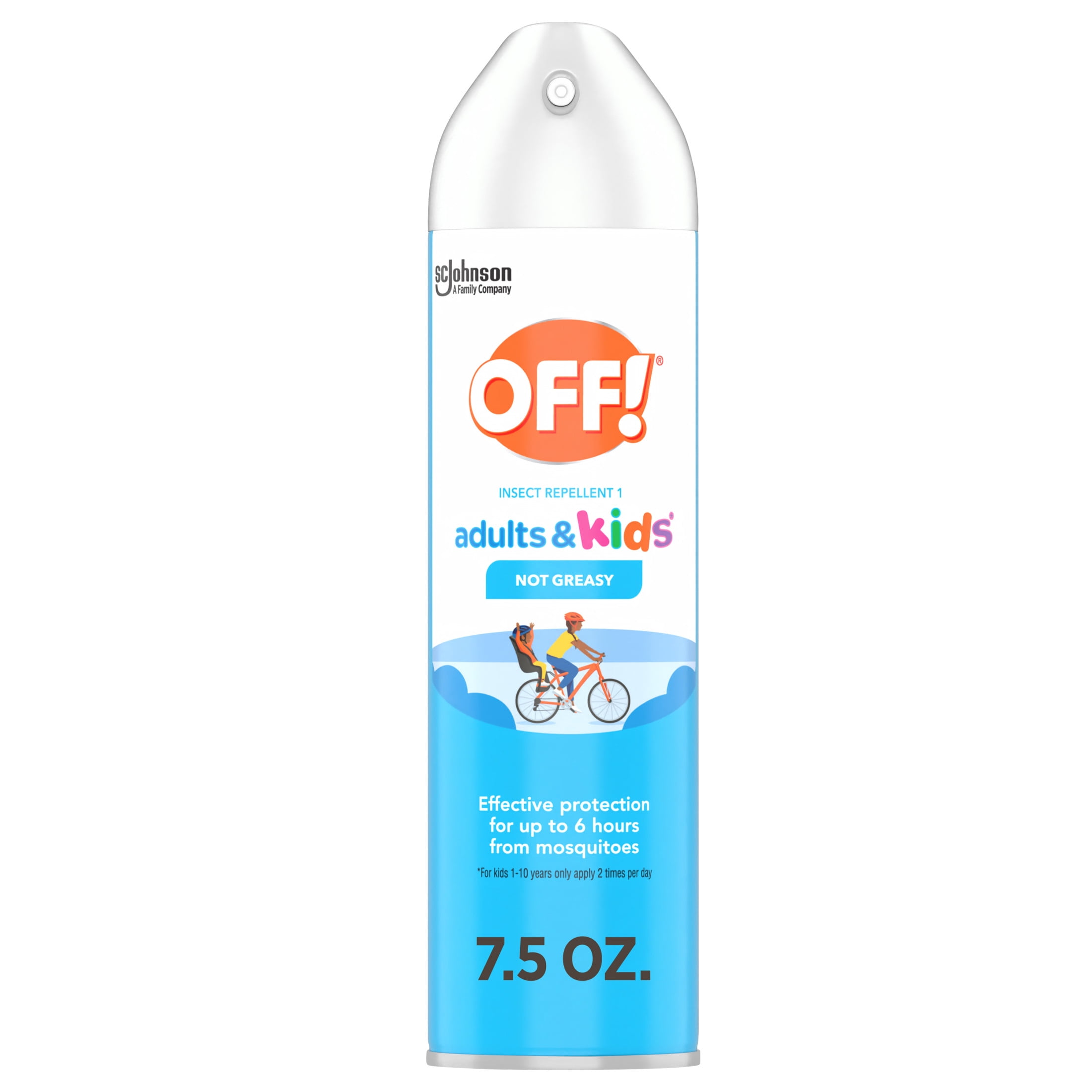 OFF! Insect Repellent Aerosol for Adults & Kids, Fragrance-Free, Deet Free Bug Spray for Everyday Protection from Mosquitoes, Travel Essentials, 7.5 oz