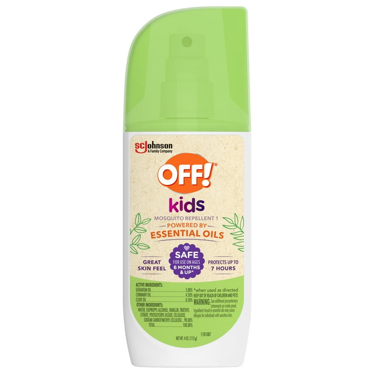 1 mosquito repellent New Arrivals OFF Kids Mosquito Repellent 1 Powered by Essential Oils Spritz 4 fl oz 113 g Walmart