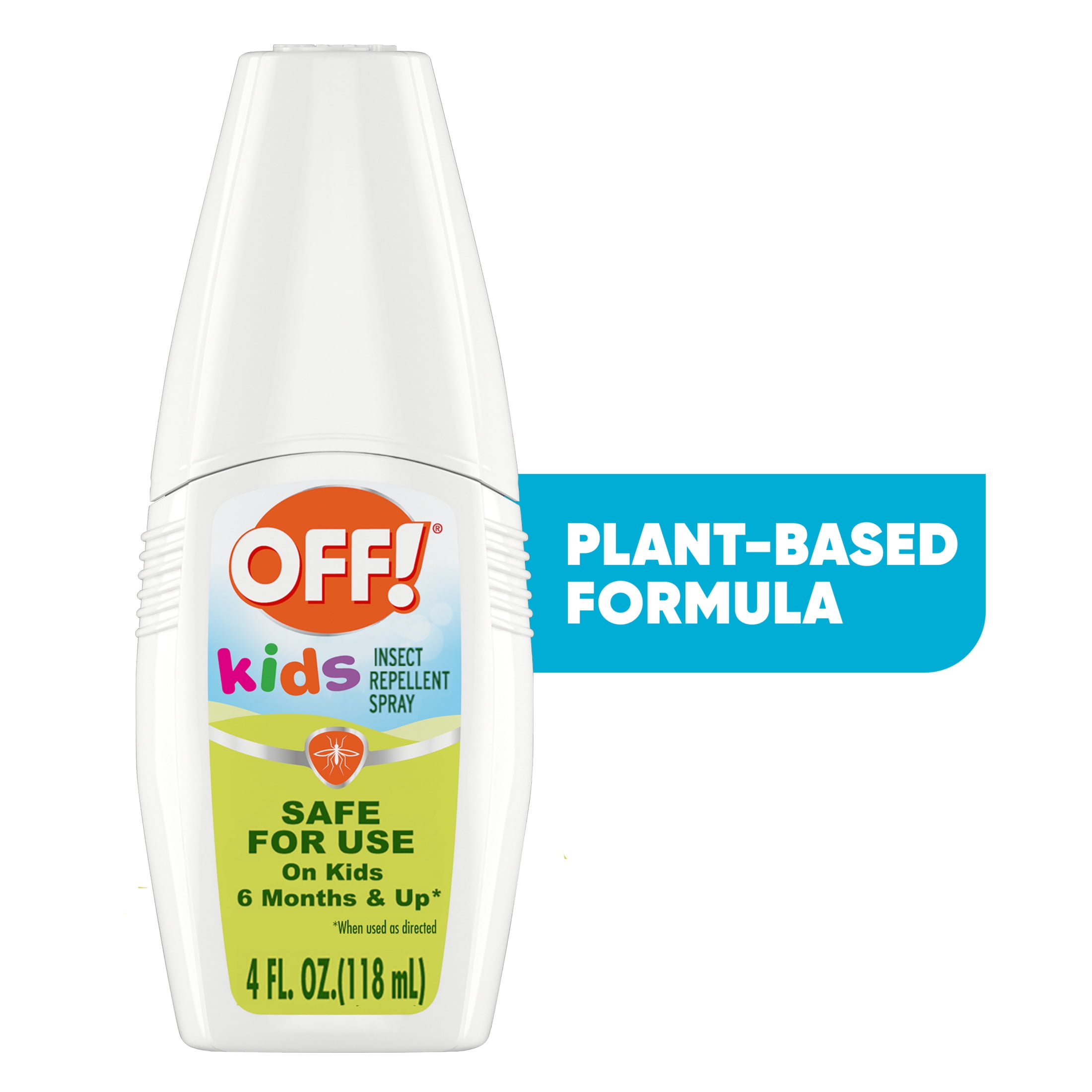 OFF! Kids Mosquito Repellent, Bug Spray with 100% Plant Based Oils for Babies, Toddlers & Kids, 4 fl oz