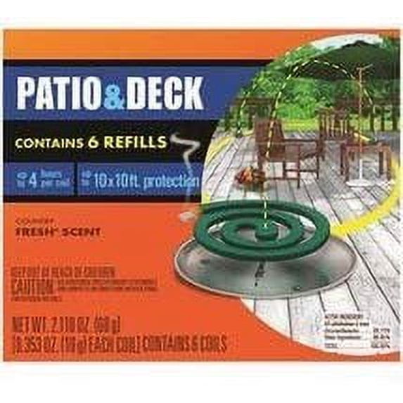 OFF! Mosquito Coil Bug Repellent Refill - Outdoor Use - 6 Count, Pack of 2