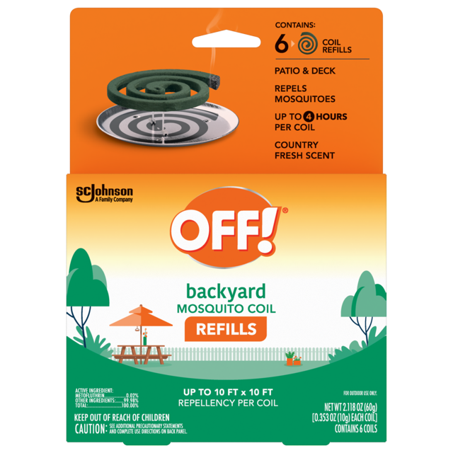 OFF! Mosquito Repellent Coil Refills, 6 ct