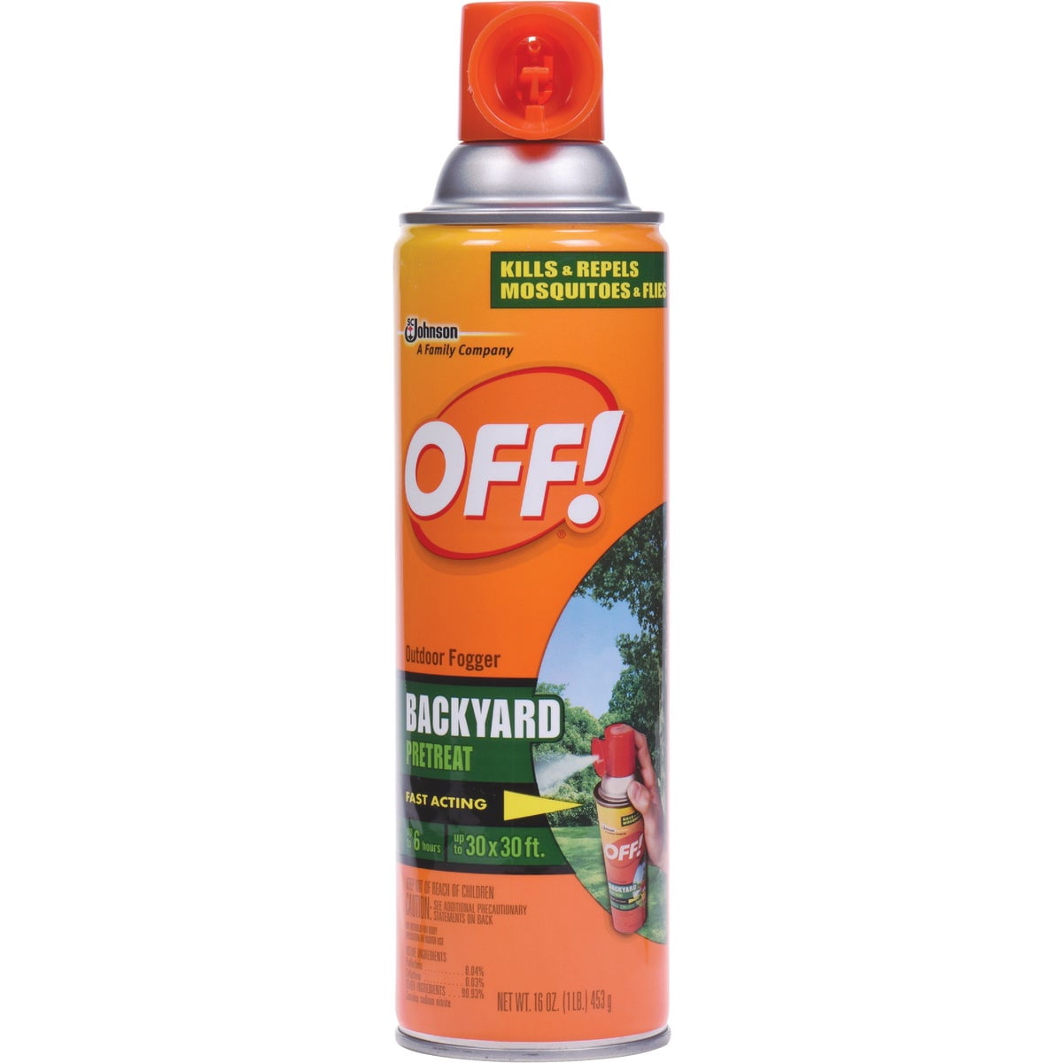 OFF! Outdoor Fogger Insecticide Spray - Outdoor Bug Control - Pack of 6, 16 oz