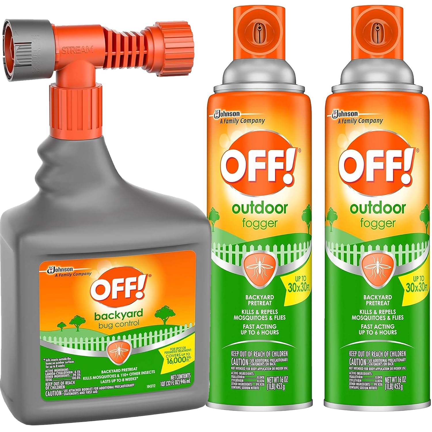 OFF! Outdoor Insect & Mosquito Repellent Fogger, Backyard Pretreat