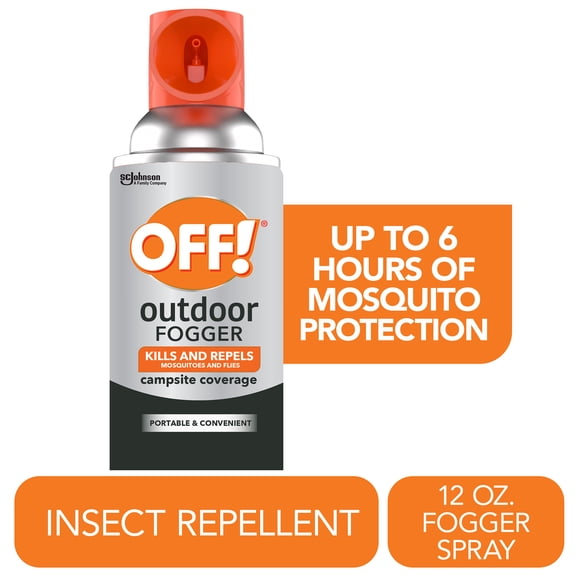 OFF! Outdoor Mosquito Fogger, Campsite Insecticide with up to 6 Hours of Protection, 12 oz