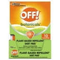 thumbnail image 1 of OFF! SJN694974 Botanicals Insect Repellant, Box, 10 Wipes/Pack, 8 Packs/Carton, 1 of 1