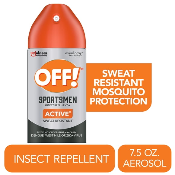 OFF! Sportsmen Active Insect Repellent VI, Mosquito Bug Spray, 7.5 oz