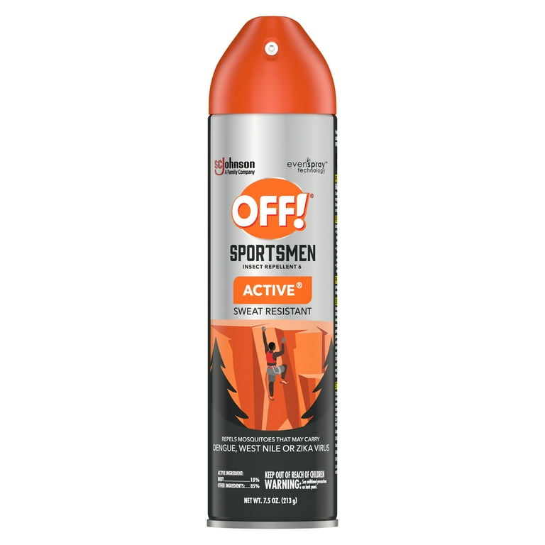 OFF Sportsmen Active Insect Repellent VI Mosquito Bug Spray 7.5 fl oz