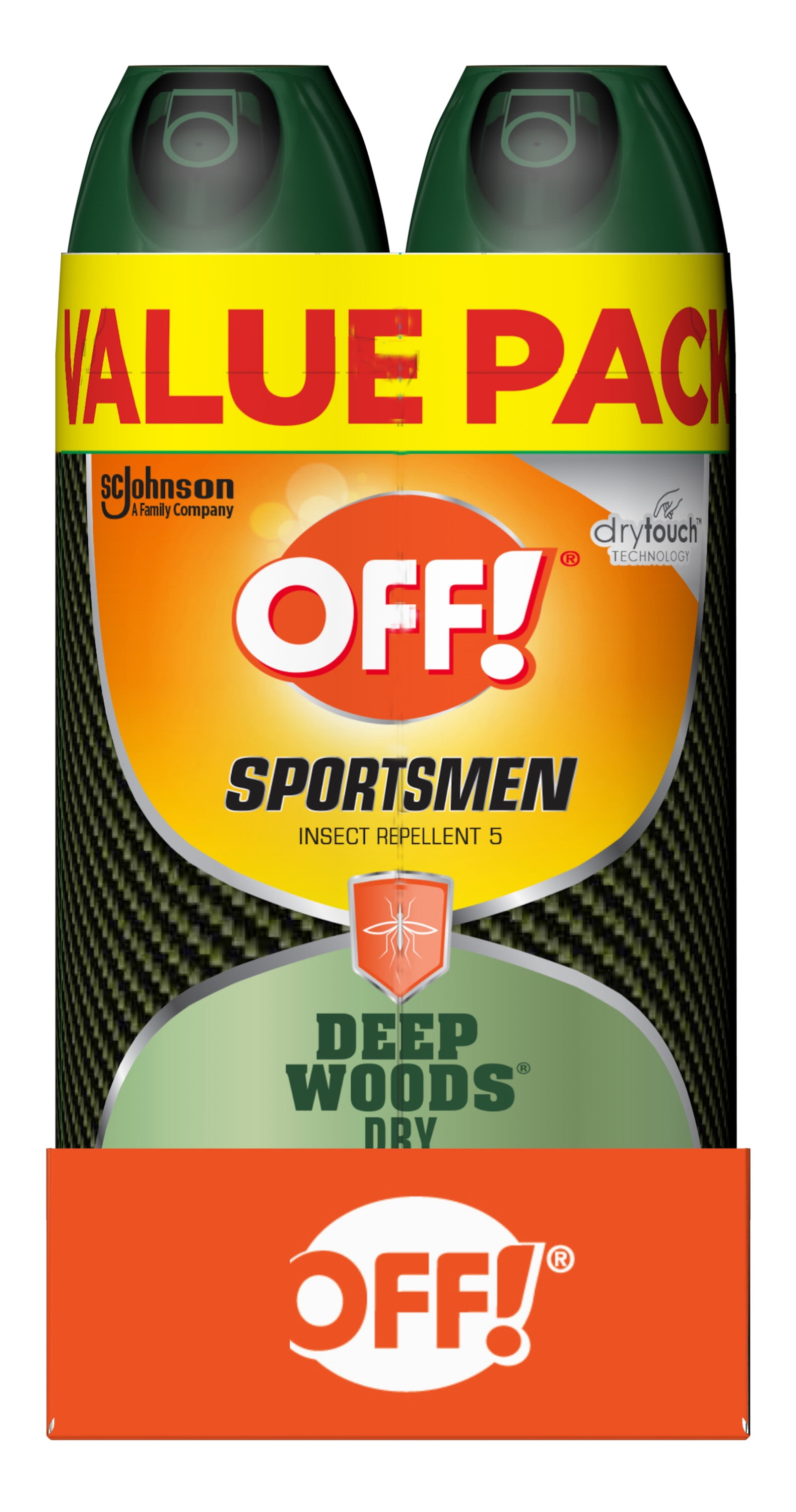 OFF! Sportsmen Deep Woods Dry Insect Repellent V, DEET Mosquito