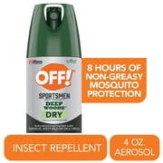 OFF! Deep Woods Sportsmen 25% Deet Insect Repellent V Aerosol, 4 oz