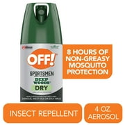 OFF! Deep Woods Sportsmen 25% Deet Insect Repellent V Aerosol, 4 oz
