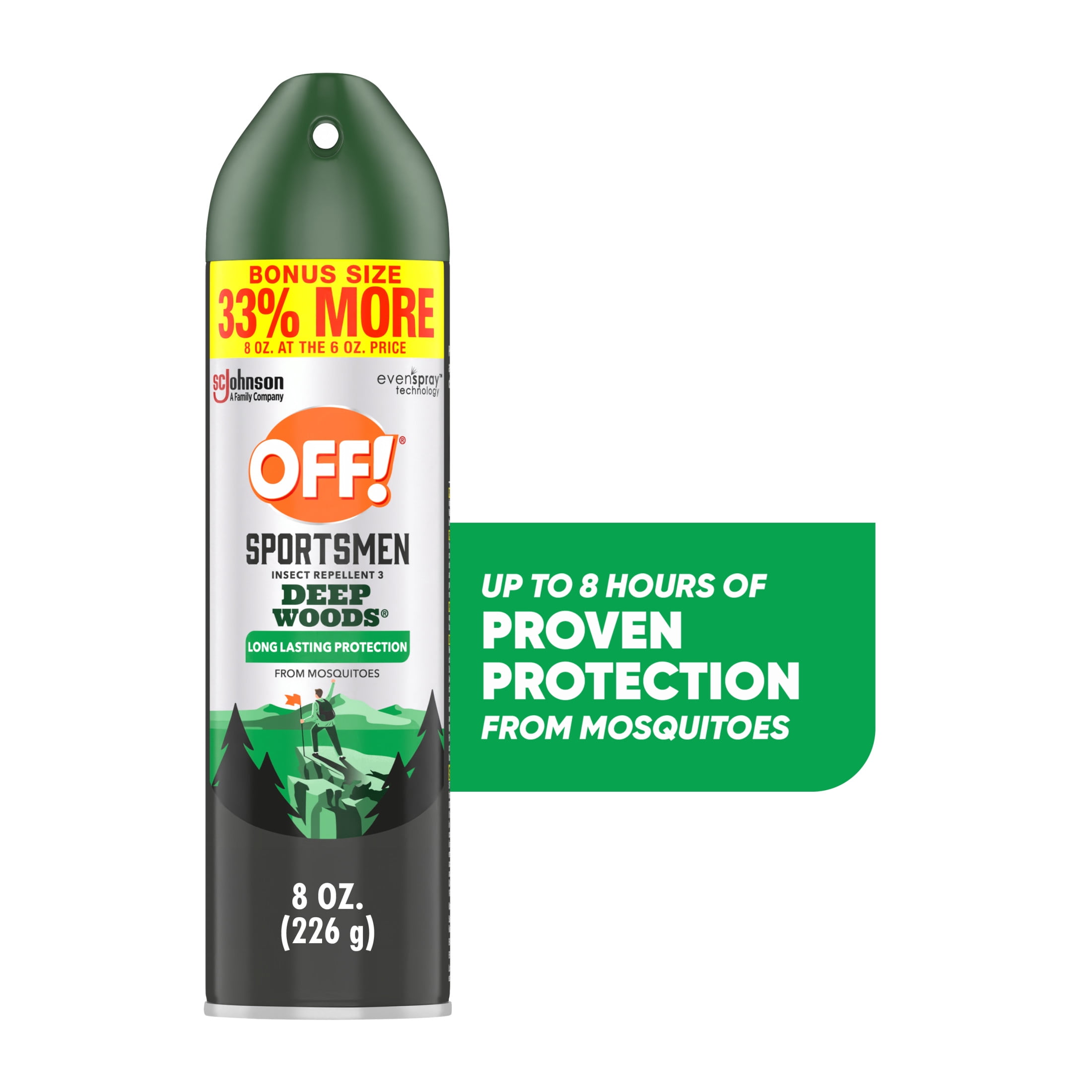 Walmart sales :  OFF! Sportsmen Deep Woods Insect Repellent 3, Sweat Resistant&nbsp;Mosquito &&nbsp;Bug Spray, 8 oz