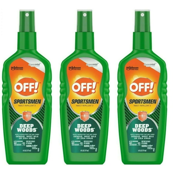 OFF! Sportsmen Deep Woods Insect Repellent, 6oz, 3 Count