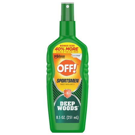 OFF! Sportsmen Deep Woods Insect Repellent II Spritz, Mosquito Bug Spray, Bonus Size, 8.5 fl oz