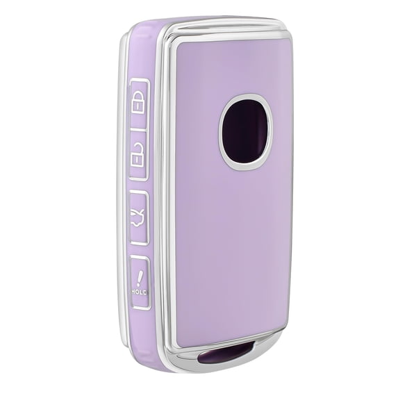 OFFCURVE 360 Degree Full Protection Key Fob Cover for Mazda, Purple, Wrinkle-Resistant