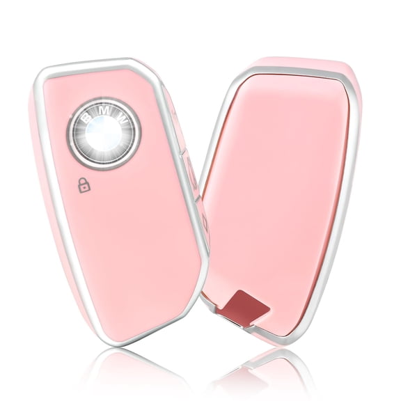 OFFCURVE for BMW Key Fob Cover,Key Cover Key Chain Bling Crystal Leather Key Fob cover Compatible for BMW I7 M Sport 2023 X7 i7 xi X1 IX M5 7 Series 735Li 740