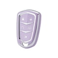 thumbnail image 1 of OFFCURVE for Cadillac Key Fob Cover, Key Fob Case Shell for 2015-2019 Cadillac Escalade CTS XTS ATS STS XT4 XT5 CT6 SRX Premium Soft TPU Smart Key Holder Car Accessories, Purple sliver(1pc), 1 of 6