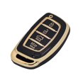 thumbnail image 1 of OFFCURVE Car Key Fob Cover for Hyundai, Special TPU Key Fob Case Holder for Hyundai Elantra Tucson Sonata Elantra GT Ioniq 4 Buttons Smart Key Protector, Black, 1 of 6