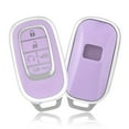 thumbnail image 1 of OFFCURVE for Honda Key fob Cover, Soft TPU Car Key Case Protector Compatible with 2022 2023 Honda Accord Civic HR-V CR-V Pilot Odyssey smart Remote Key,Purple Sliver,1PC, 1 of 6